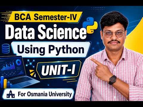 ⚡ Unit-1 Data Science Using Python | Exam-Oriented Last Minute Revision | BCA 4th Semester #exam