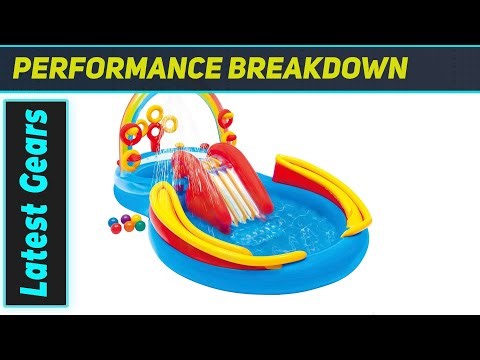 Intex 57453EP Rainbow Slide Pool: Ultimate Backyard Water Park!