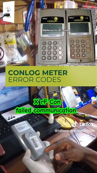Conlog Error Codes Explained for Electricians