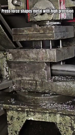 Steel Rod Punch Press Cutting Process on Industrial Metal Machine