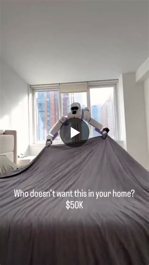 A robot to make my bed and do my laundry? Sign me up! This specific robot is being used in hotel servicing, but if all goes to plan, we should start seeing robots in people’s homes from this year.… | Alexis Huille