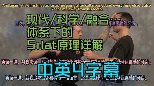 迈克尔 贾尼奇 实用徒手格斗(卷1)：巨他妈痛马来武术的关键技术 Michael Janich - Practical unarmed combat…中英4字幕