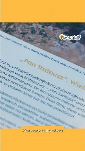 PAN TADEUSZ • Konflikt, zgoda i wspólnota – o sporach • Darmowe materiały edukacyjne • Film w Szkole