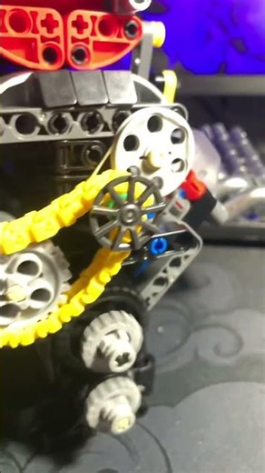 Lego V8 engine with extended exhaust #music #nostalgia #lego #engine