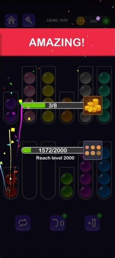 Ball Sort Master Level 1572 #ballsortmaster #ballsortmastersolution #puzzlegame #gaming #games