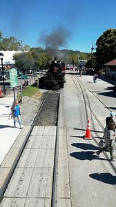 🚂✨ Capturing the return of the 1702 steam engine from its Nantahala Gorge excursion with these drone shots! Book tickets today https://tickets.gsmr.com/ #1702 #NantahalaGorge #SteamEngineAdventures | Great Smoky Mountains Railroad