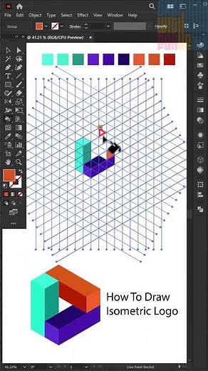How to Create Modern Isometric Cubes in Adobe Illustrator Tutorial