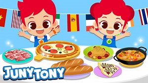 JunyTony - Explore World Songs for Kid - Season - Food Trip Around the World