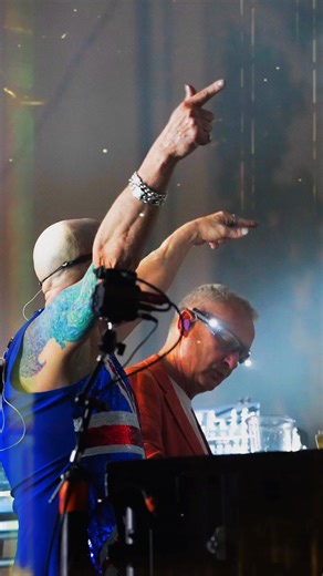 12K views · 327 reactions | Moments from O2 Academy Brixton 2025 ⚠️ Shot by Joe Thacker — son of Giles Thacker, the creative force behind some of Orbital’s earliest live visuals and the director of their multiscreen video for The Saint. This time, Joe focused on the crowd — and caught a little of the duo too  #Orbital #OnTour #LivePhotos #ElectronicMusic | Orbital | Facebook