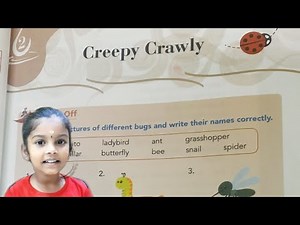 Creepy crawly/ Grade 1 English poem