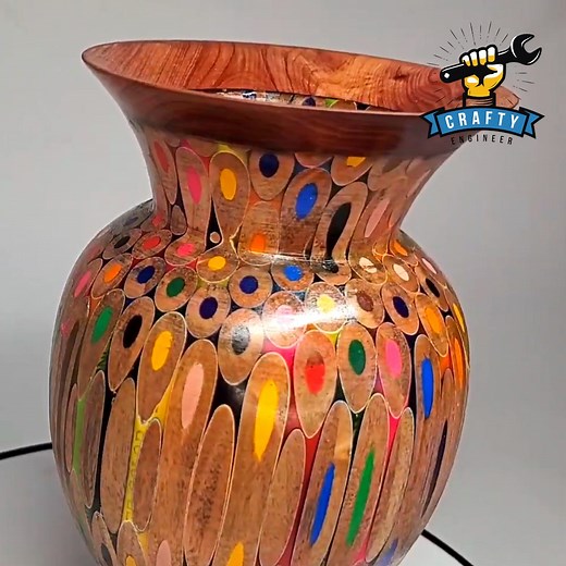 1M views · 936 reactions | Bring out your vibrant coloring pencils and let's make a colorful vase.  Find out more information at https://bit.ly/33KwCVG #engineering | Crafty Engineer | Facebook