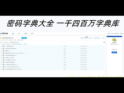 密码字典大全 一千四百万字典库 破解WiFi 扫密码 游刃有余 让爆破更简单