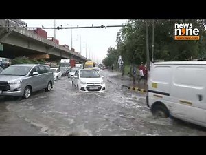 Severe Waterlogging in Gurugram After Heavy Rainfall | City Struggles with Flooding | News9