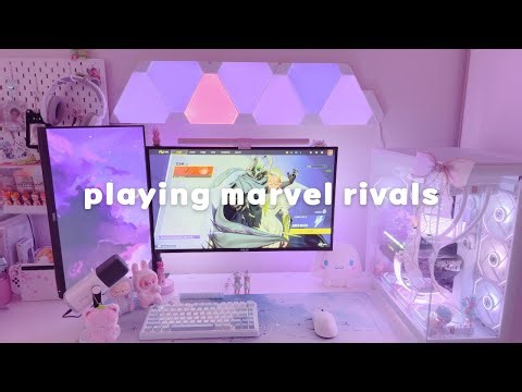 gaming vlog 🎮🎧 | cozy night, marvel rivals ranked