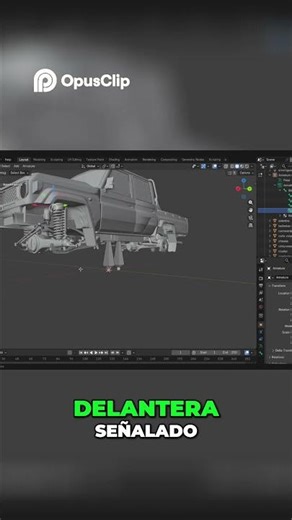 Front Suspension Animation in Blender #SnowRunner #Modding #Tutorial #Blender #XML