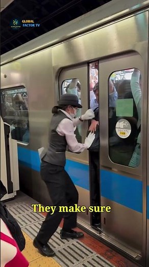 "Tokyo’s Train Pushers!! #shorts