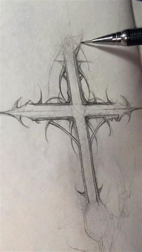 how to draw an Christian logo in easy way tutorial ✨🪄🔥 #art #artist #artwork #tutorial