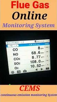Online Gas Monitoring System | CEMS | Continuous Emission Monitoring System | Boiler Flue Gas