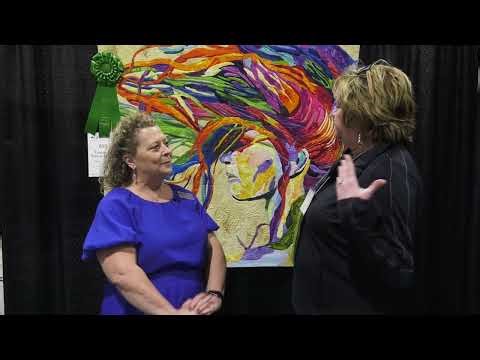 Claudia Nicholson - TAPESTRY OF TANGLED TRESSES - AQS Quilt Contest - Daytona Beach 2026