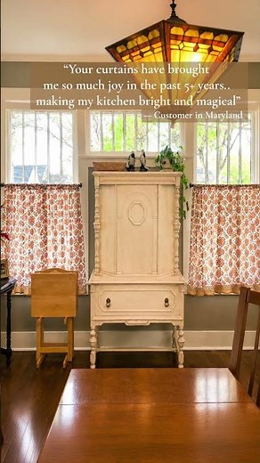 Orange Blossom Kitchen Curtains in Real Homes