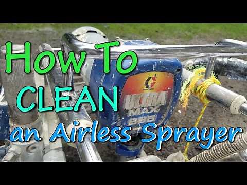 How to Clean an Airless Paint Sprayer House Painting Tutorial