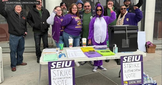 Thousands of Solano County workers set to strike for 2 days