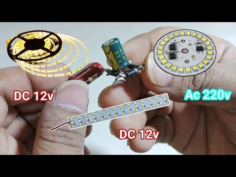 Dc Ac led light jalao ek driver se | how to make smart led driver