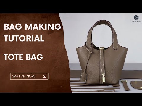 DIY Picotin Bag Easy Learning and Sewing Tutorial | Babylon Leather Kit SY40