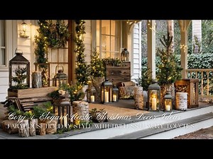 Cozy & Elegant Rustic Christmas Decor Ideas | Farmhouse Holiday Style With Timeless Luxury Touches