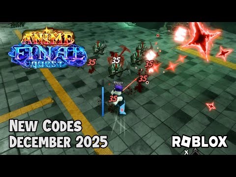 Roblox Anime Final Quest New Codes December 2025