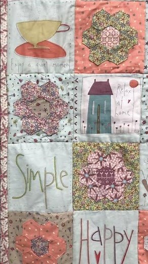 Whimsical Quilt featuring Simply Be by Anni Downs of Hatched and Patched