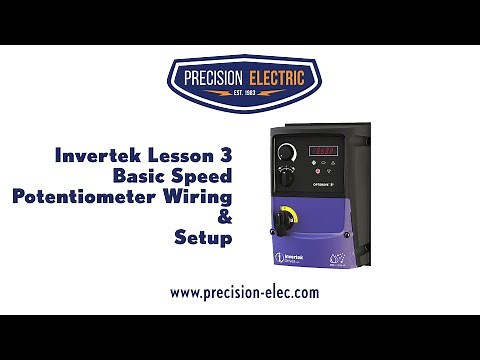 Invertek Optidrive E3 Training Lesson 3: Basic Speed Potentiometer Wiring & Setup - VFDs