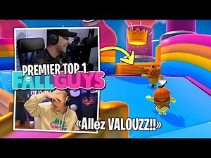 Michou is coaching me for my first Top 1 on Fall Guys?!