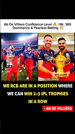 AB de Villiers Confidence Level 🔥 | Mr. 360 Dominance & Fearless Batting 💥