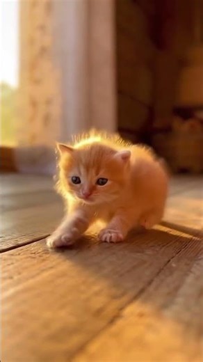 A Lion Roars – Cute Kitten Tries Its Best