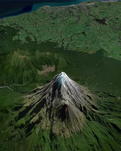 Overview 3D: Mount Taranaki, New Zealand