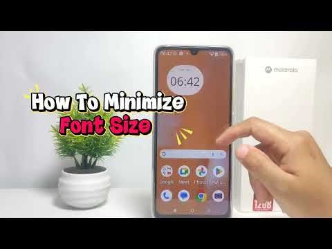 How To Minimize Font Size On Motorola G 06 Power