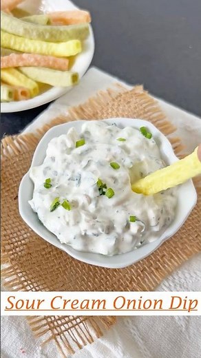 5 minutes Sour Cream & Onion Dip for Chips and Sandwiches #quickrecipe #sourcream