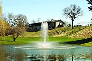 Kasco 5HP J Series Fountain - 240V, 200 Ft Power Cord - Black - Pond and Lake Fountains