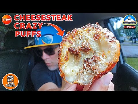 Little Caesars® Cheesesteak Crazy Puffs Review! 🧀🥩🤪 | The BEST Flavor EVER? | theendorsement