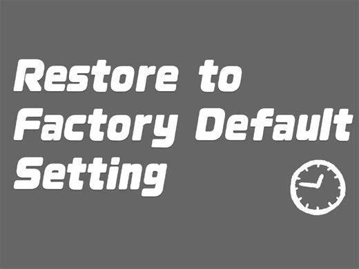 Watch How to Restore to Factory Default Setting on Amazon Live
