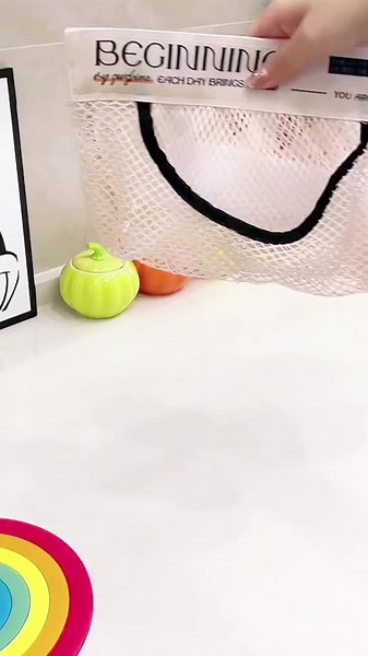 Do you have such a convenient net bag in your kitchen?#Kitchen net bag#Kitchen supplies#storage bag