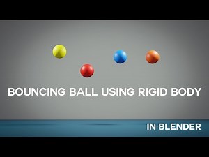 Bouncing Ball Using Rigid Body in blender tutorial video