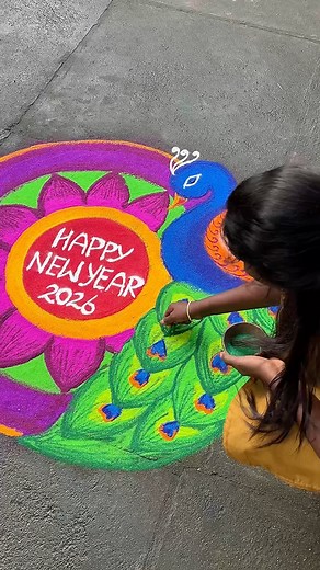 Rangoli Vlog Day-14 #muggulu #shorts #rangoli #simpledesign #margazhikolam