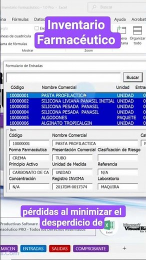 Pharmaceutical or laboratory inventory control #excel