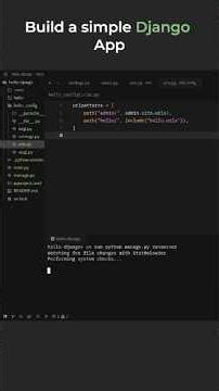 Build a simple “Hello” Django App