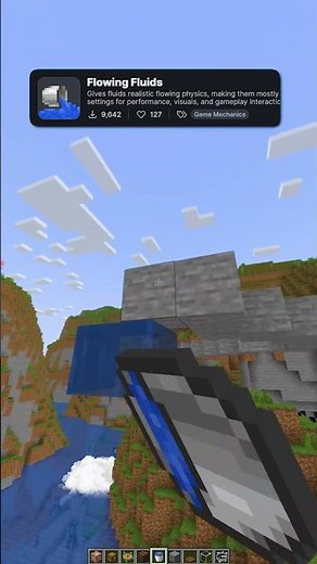 Minecraft Flowing Fluids Mods #shorts