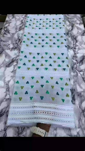 FABRICS AND GELE VENDOR IN LAGOS (ASOEBI) | Quality white background cotton lace with coloured embroided pattern . Price :40,000/5yards Swipe to see more colours Discount... | Instagram