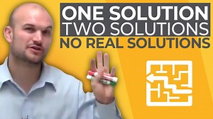 What are the different types of solutions to a quadratic equation?