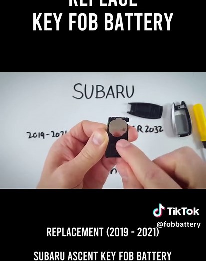 Subaru Ascent Key Fob Battery Replacement Guide
